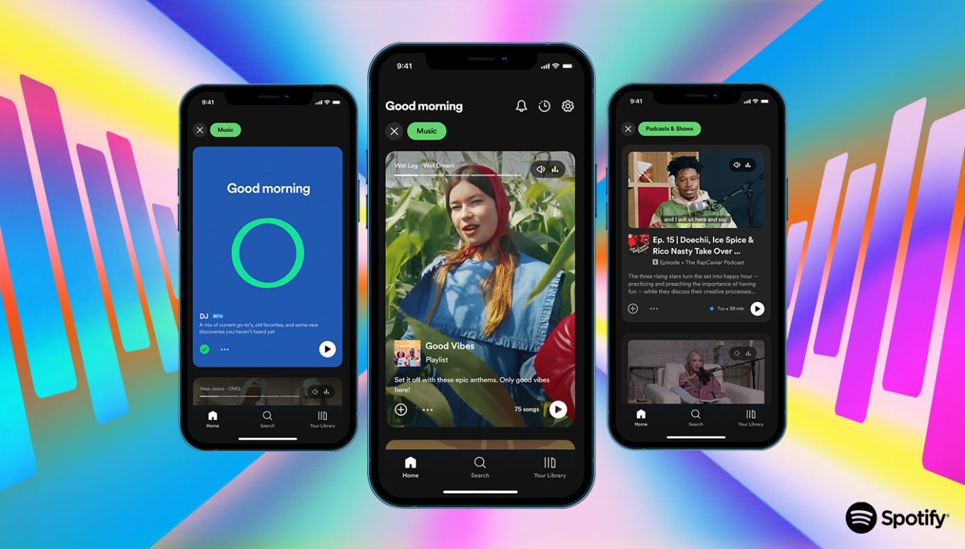 Spotify redesign app
