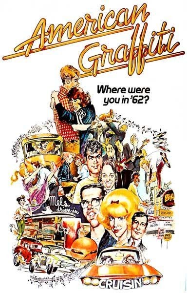 A great American Graffiti poster! George Lucas pays homage to cruising ...
