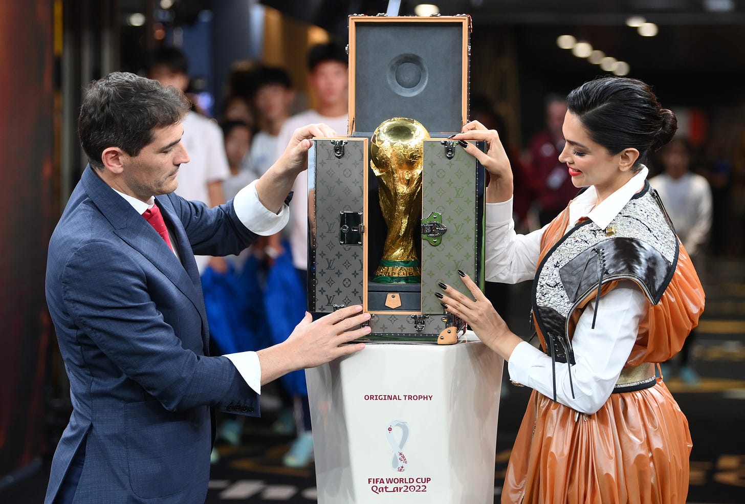 Fans Baffled As World Cup Trophy Arrives In A LOUIS VUITTON, 48% OFF