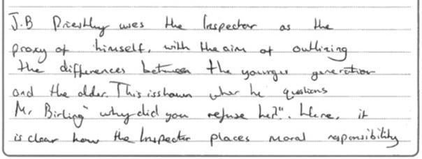 grade 9 inspector essay