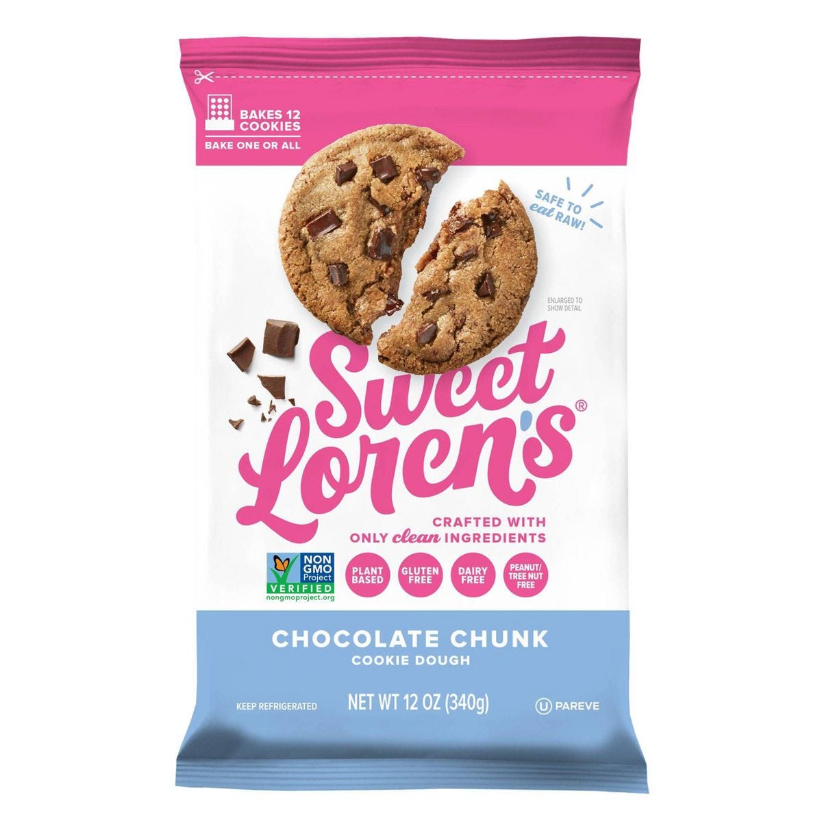 sweet loren's chocolate chunk cookie dough