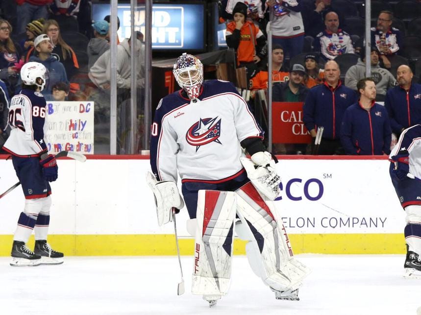 Elvis Merzlikins Columbus Blue Jackets