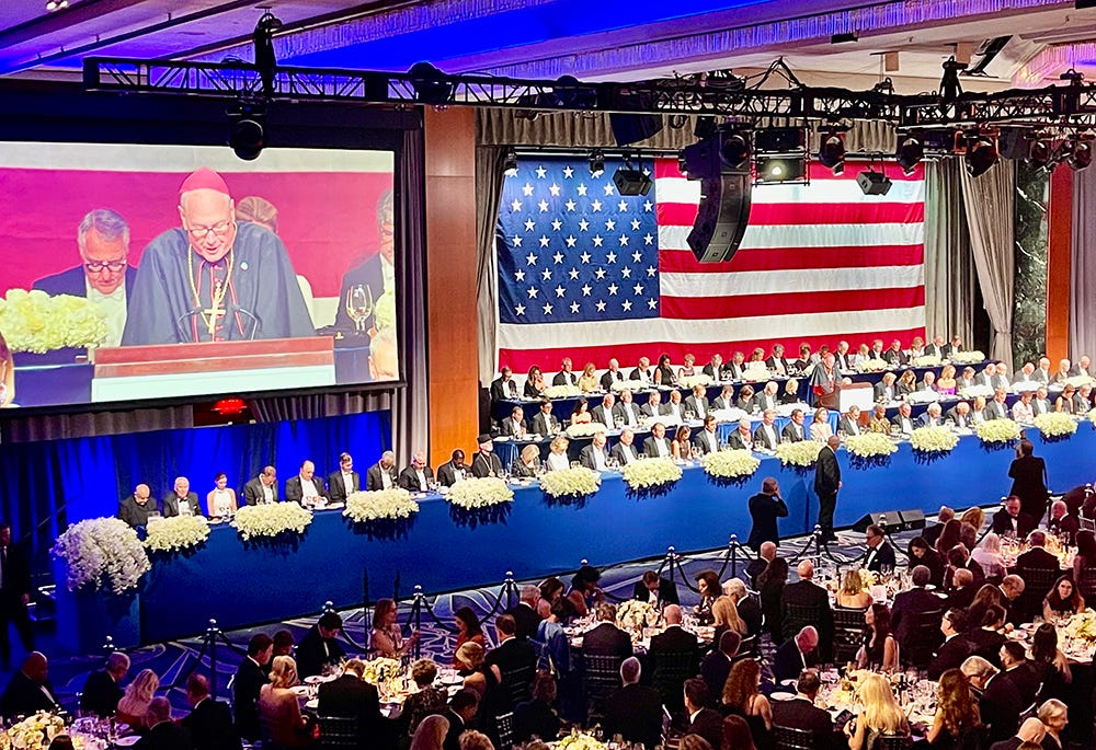 Trump targets Democrats at Al Smith dinner as Harris responds in video |  National Catholic Reporter