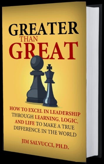 Image of Greater than Great with a yellow cover and black and red lettering