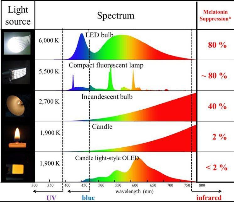 Robert Kwolek on Twitter: "16) For millions of years we had the sun and fire  for light. It's completely unnatural to reproduce the sun at night - as LED  streetlights do and