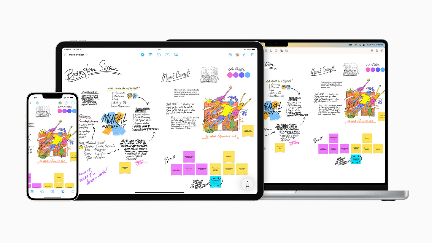 Apple launches Freeform: a powerful new app designed for creative  collaboration - Apple