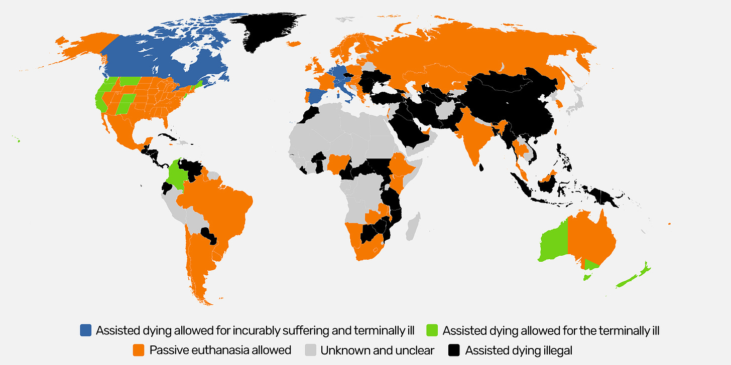 New research maps global assisted dying laws for the first time – Humanists  UK