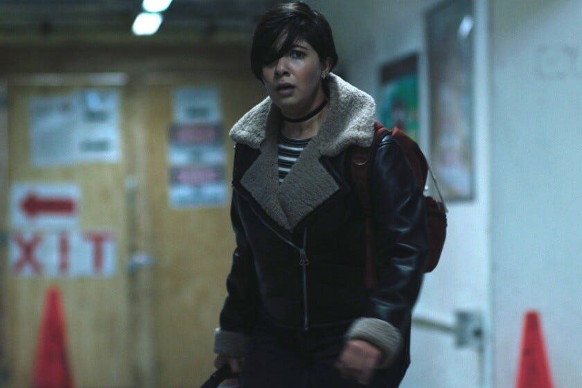 Ana (Vero Maynez) encounters unsettling sights as she makes her way to her cousin's house in "Invader."