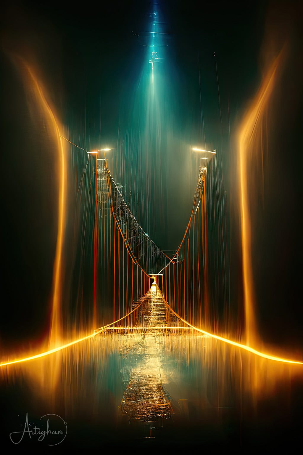 Long Suspension Bridge