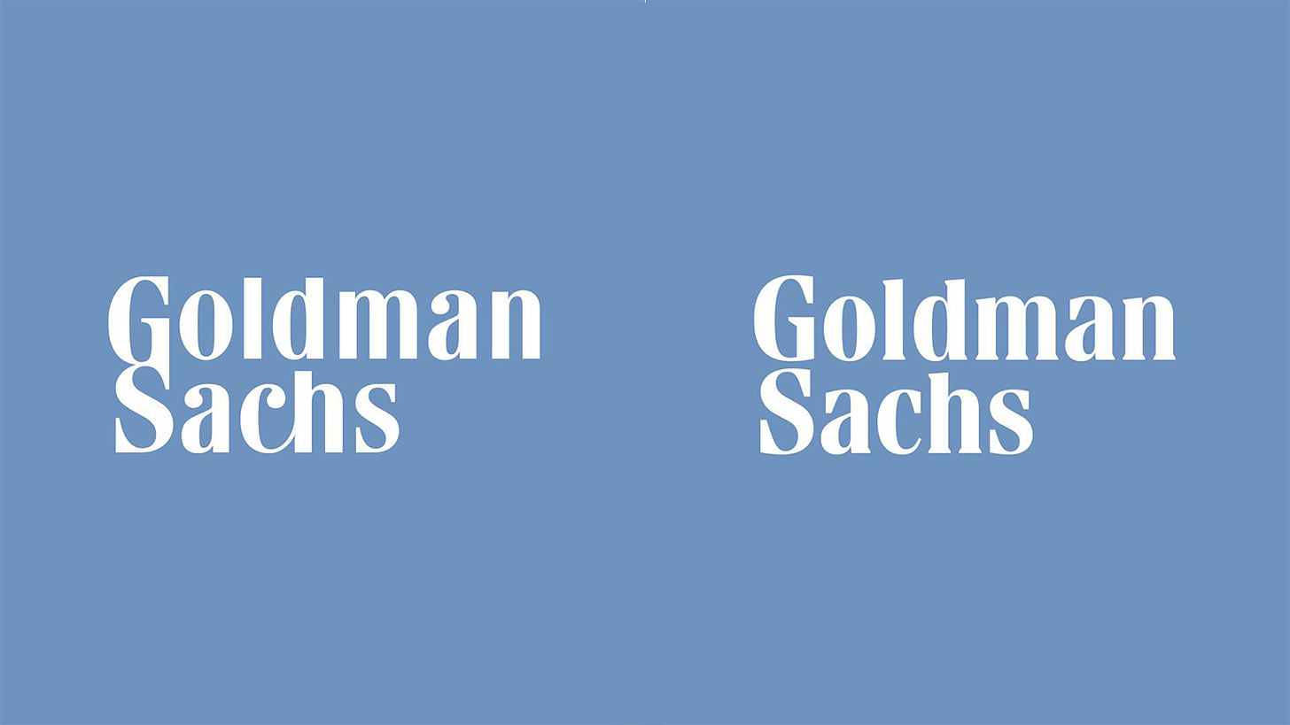 Goldman Sachs logo loses its ligature | Creative Bloq