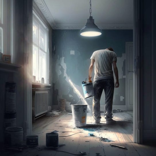 Image of man remodeling a room | Product Thinking by Kyle Evans