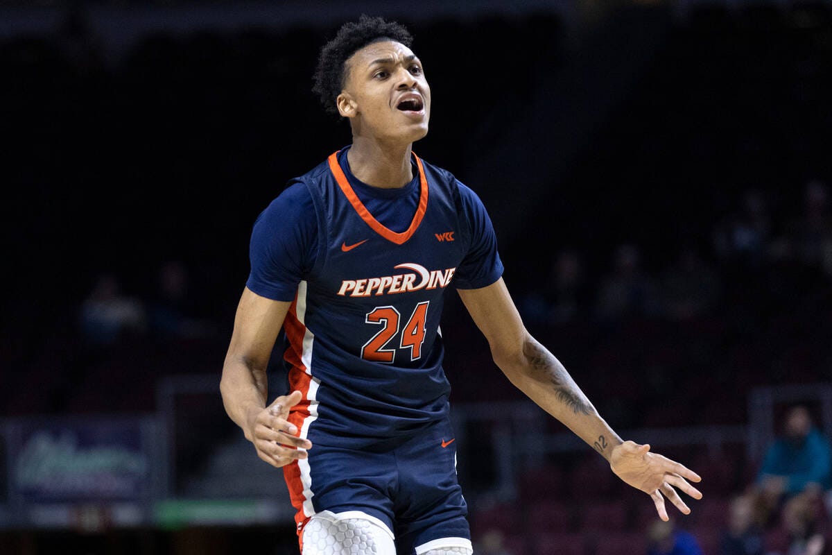 Pepperdine's Max Lewis in the midst of windy path to NBA | Las Vegas  Review-Journal