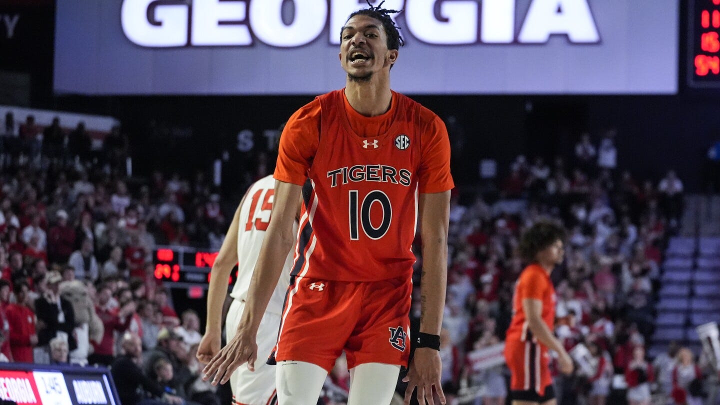 With a heavy heart, Baker-Mazara scores career-high and leads No. 14 Auburn  over Georgia 97-76 | AP News