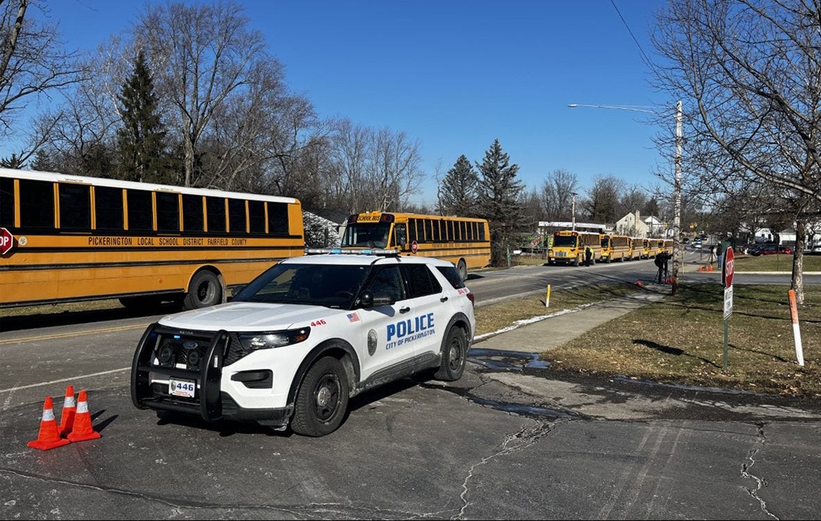 Students evacuated from Ridgeview Jr. High School in Ohio