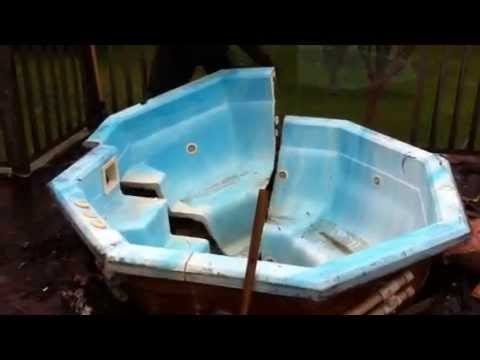 How to Remove A Hot Tub - YouTube