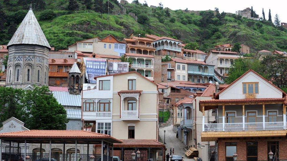 Houses in old Tbilisi