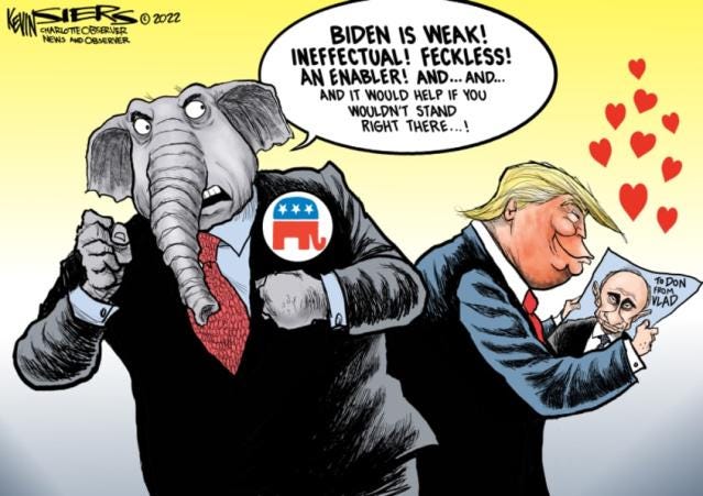 7 scathing cartoons about Republicans' defense of Russia