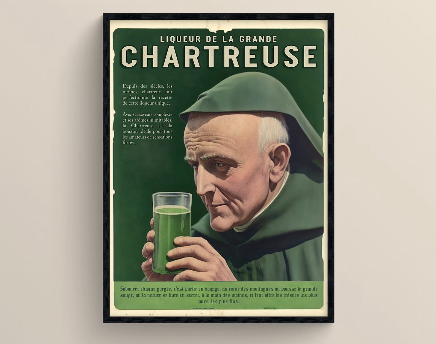 Vintage Chartreuse poster