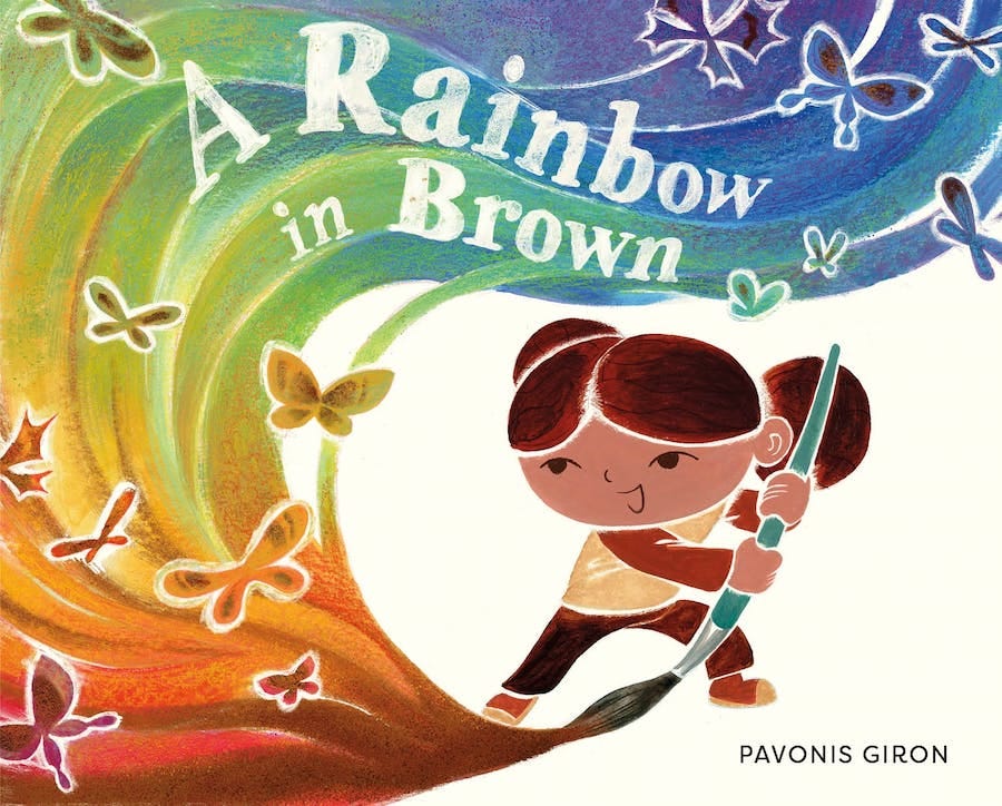 The front cover of A RAINBOW IN BROWN
