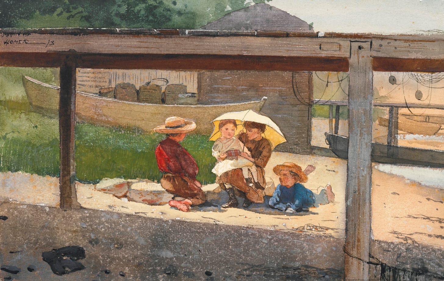 File:Winslow Homer - In Charge of Baby.jpg - Wikimedia Commons