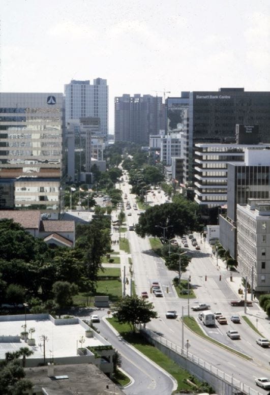  Figure 4: Brickell Avenue Looking South in 1984