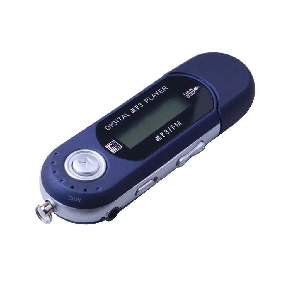 Mini USB MP3 Music Player, Tela LCD Digital, Suporte 32GB TF Card, Rádio  FM, Preto, Azul, Vermelho, Prata