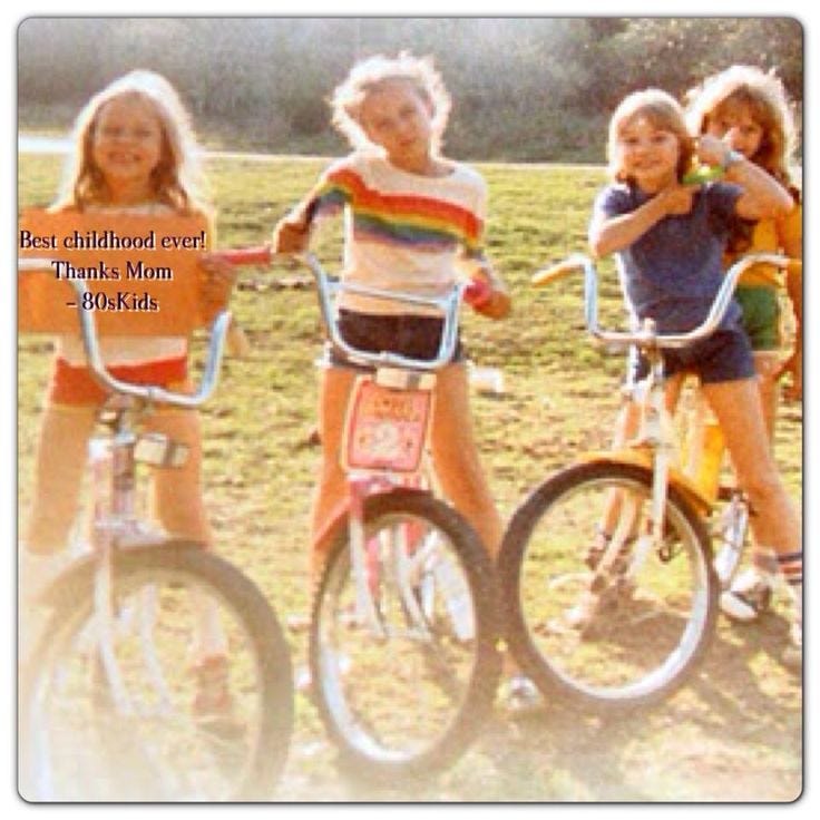 Just 80's kids and their awsome bikes | I was an 80's kid | Childhood ...