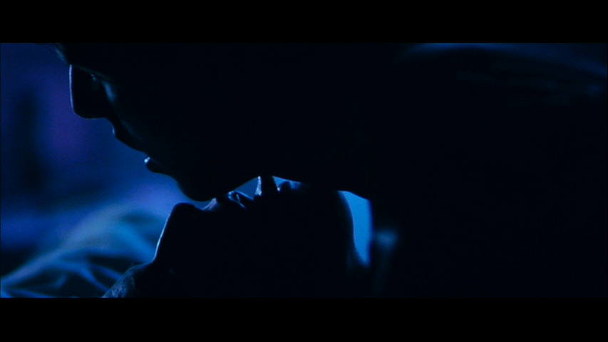 A sex scene in the original Top Gun featuring someone licking Tom Cruise's face