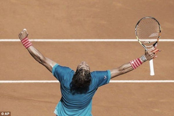 rafael nadal beats tomas berdych 2015 madrid open