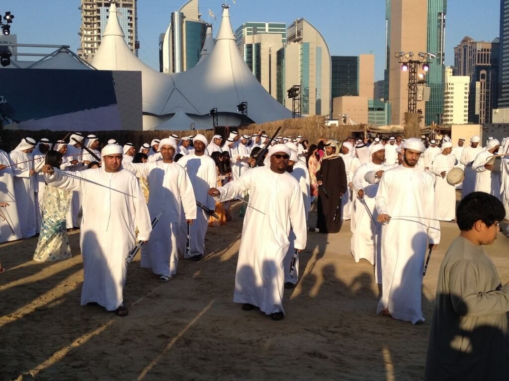 Traditional Emirati celebration dance