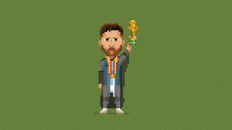 Messi: un crack de videojuegos - Crédito @8bitfootball