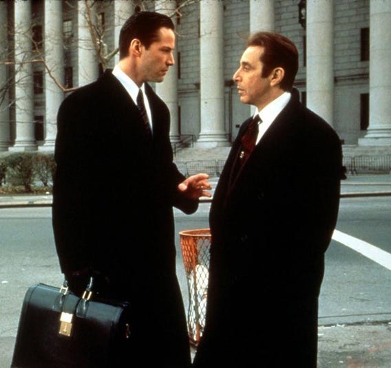 Pacino the Lawyer: The Devil's Advocate v …And Justice for All | Screen  Goblin