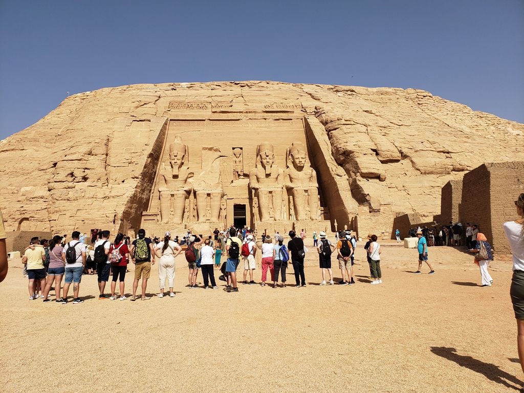 Entrance to Abu Simbel temple, one of the best Egypt landmarks