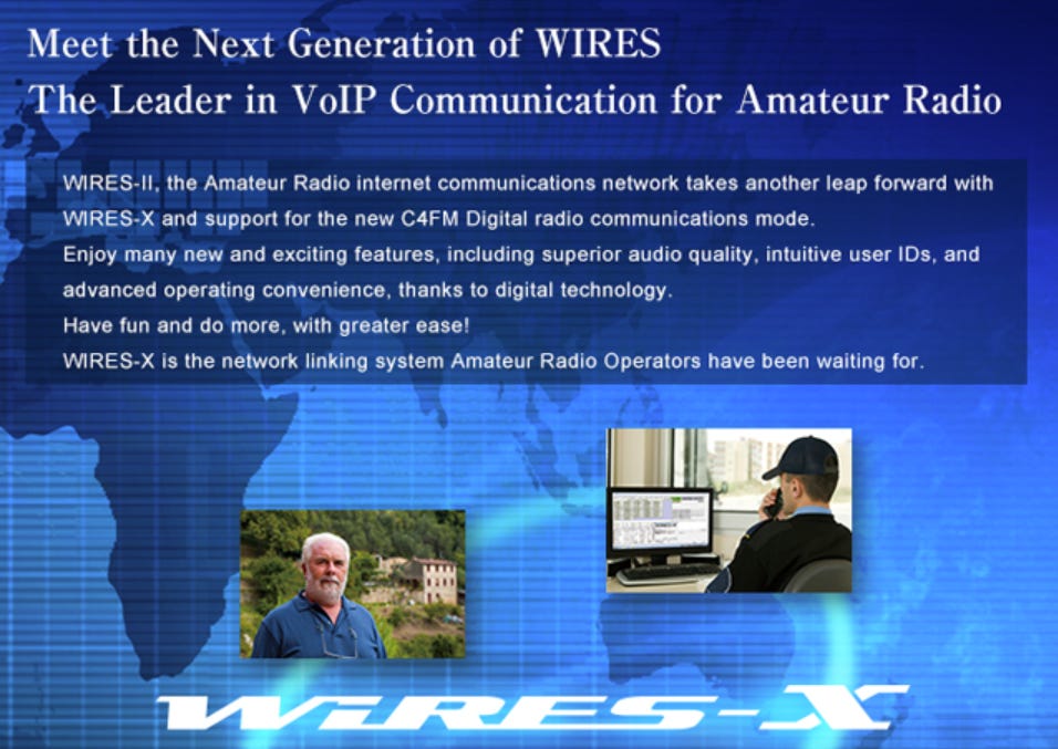 Image of WIRES-X web page