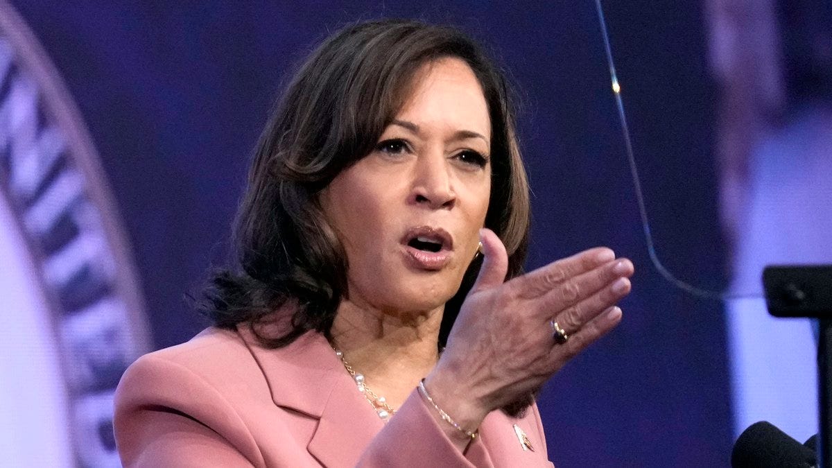 FILE - Vice President Kamala Harris speaks at the UnidosUS 2023 Annual Conference July 24,...
