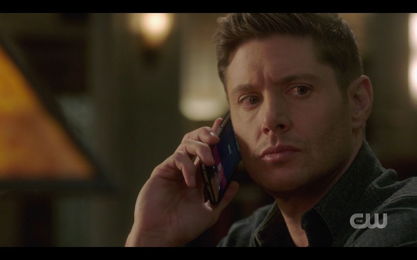 Dean Winchester on phone trying to find Mary SPN Absence