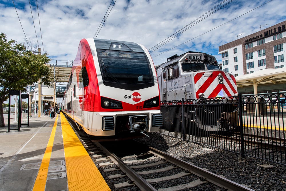 News Wire top stories of 2024, No. 7: Caltrain electrification - Trains