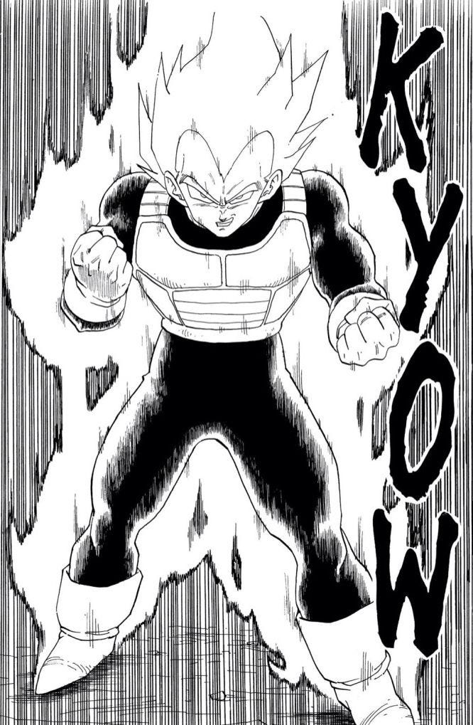 Vegeta turns Super Saiyan, Kyow! Akira Toriyama's Dragonball.. |  Ilustración conceptual, Manga de dbz, Personajes de dragon ball