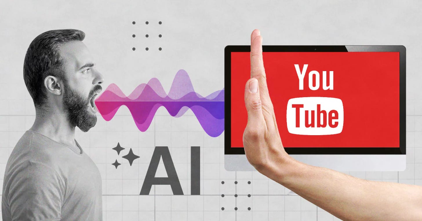 YouTube eliminará contenido de IA que simule tu voz o rostro, excepto en  estos casos