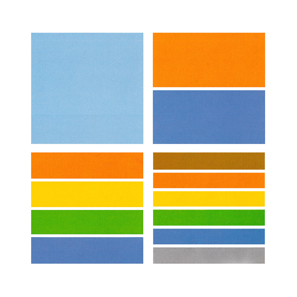 Otl Aicher's 1973 colour palette for German television station ZDF
