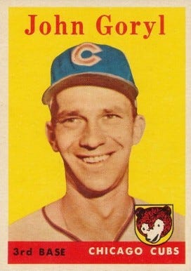 1958 Topps John Goryl