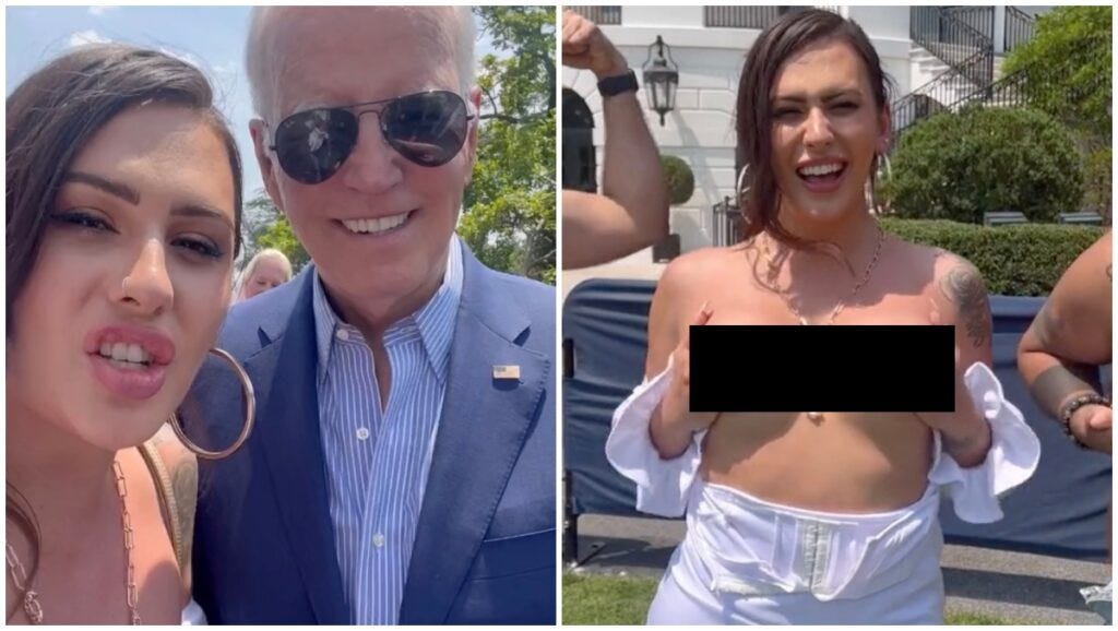 Transgender Rose Montoya Goes Topless At White House – OutKick