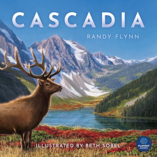Cascadia, Flatout Games, 2020 — front cover