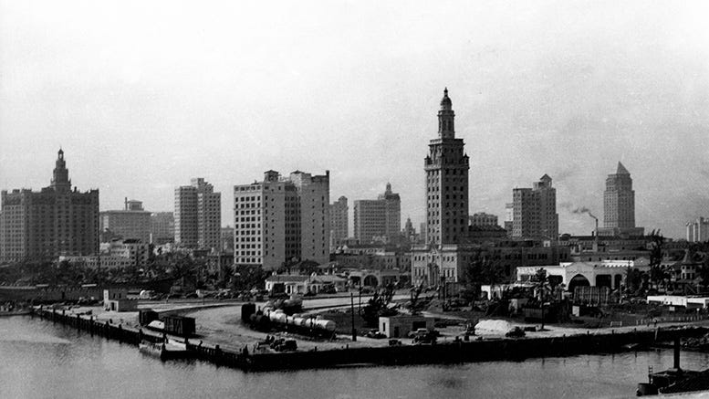 Port of Miami in 1920s