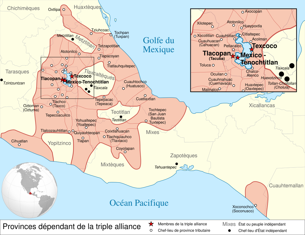 Tlaxcala was surrounded by the Aztec Empire in 1519.