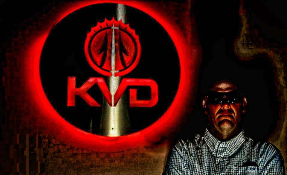 There is no dark side to Kevin VanDam. This photo was shot in fun with the man most folks simply refer to as KVD. Heâs regarded as a fearsome warrior on the water. A look around his home, along with his Man Cave, shows the bounty of achievement, while offering a glimpse of the meticulous attention to details KVD credits for so much of his success.  Take a look at KVDâs man cave, which is better described as his Oasis.
<p>
<em>All captions: Steve Bowman</em>