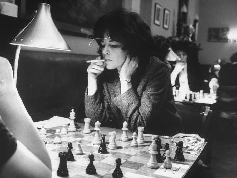 US Women's Chess Champion Lisa Lane Playing in Tournament at Marshall Chess  Club' Photographic Print | Art.com