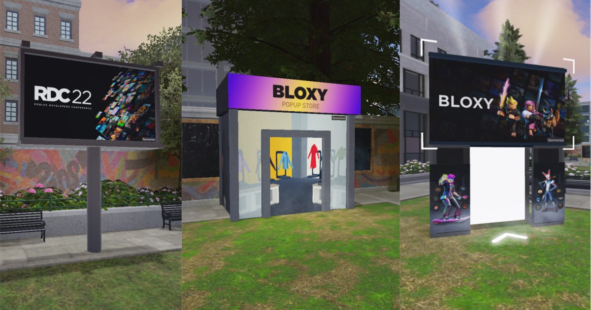 Roblox Is Testing Dynamic Billboards in the Metaverse