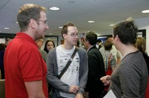 3976211145_99993aaae3_o Les Cochrane, and me, chatting with Lichfield Blog at Talk About Local 09