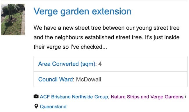 Verge Garden listing - extension
